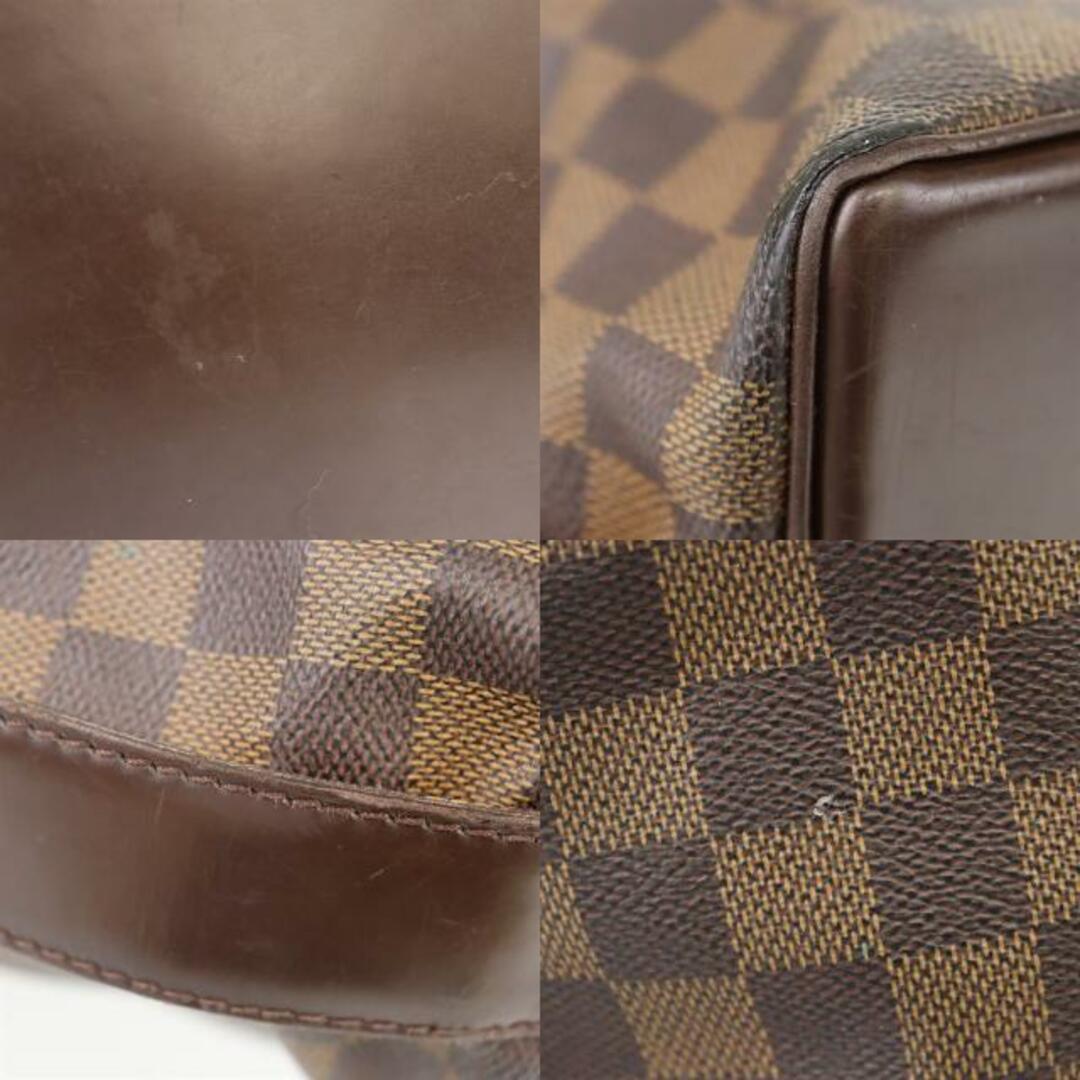 ルイヴィトン トートバッグ チェルシー N51119  ダミエ エベヌ ブラウン LOUIS VUITTON  | シンプル バック 鞄 ブランド ビトン ショルダーバッグ 茶 レディース 革 Bランク