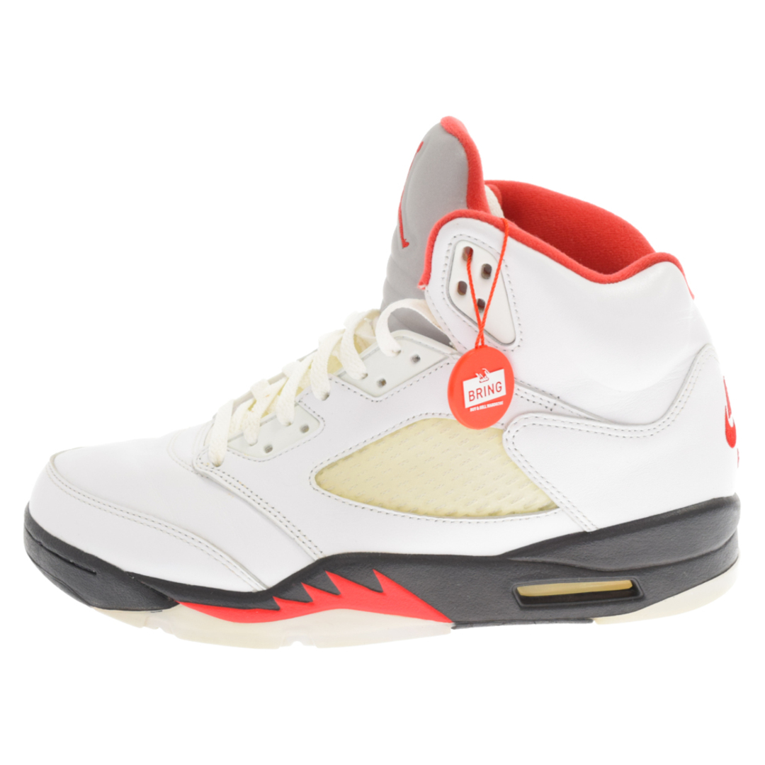 NIKE ナイキ AIR JORDAN 5 RETRO FIRE RED DA1911-102 エアジョーダン5 レトロ ファイアレッド ハイカットスニーカー US10/28.0cm ホワイト /レッド