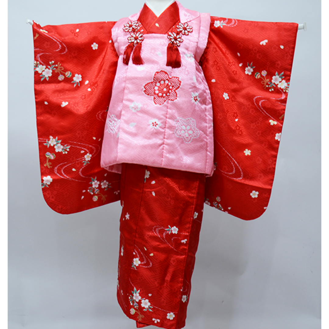 七五三 三歳 女児 被布着物セット 桜 女の子 祝着 NO39404の通販 by