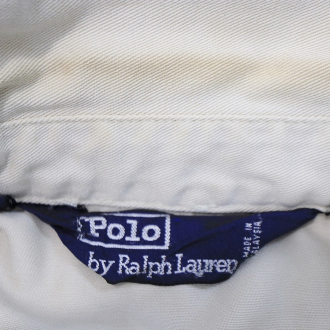 POLO RALPH LAUREN(ポロラルフローレン)のPolo by Ralph Lauren ポロバイラルフローレン スイングトップ ジャケット 胸刺繍 ポニー ドリズラー ベージュ (メンズ M) 中古 古着 O4292 メンズのジャケット/アウター(その他)の商品写真