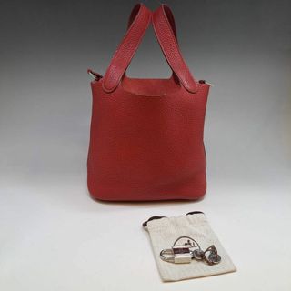 エルメス(HERMES)のエルメス HERMES ピコタンロック PM 18CM/トリヨンクレマランス(トートバッグ)
