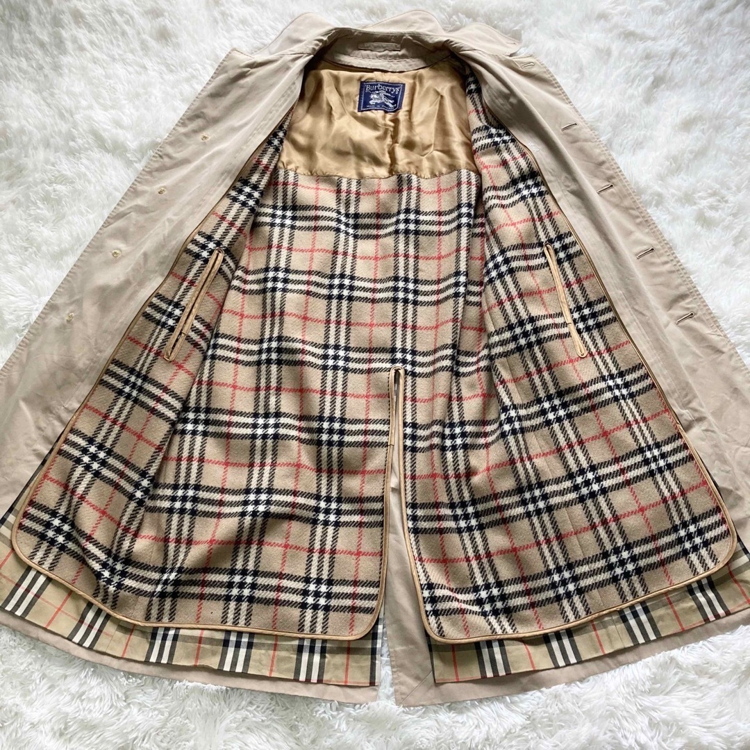 海外 正規品】 【良品】バーバリー L ロング丈 ノバチェック ライナー 海外 正規品】 【良品】バーバリー L ロング丈 ノバチェック ライナー