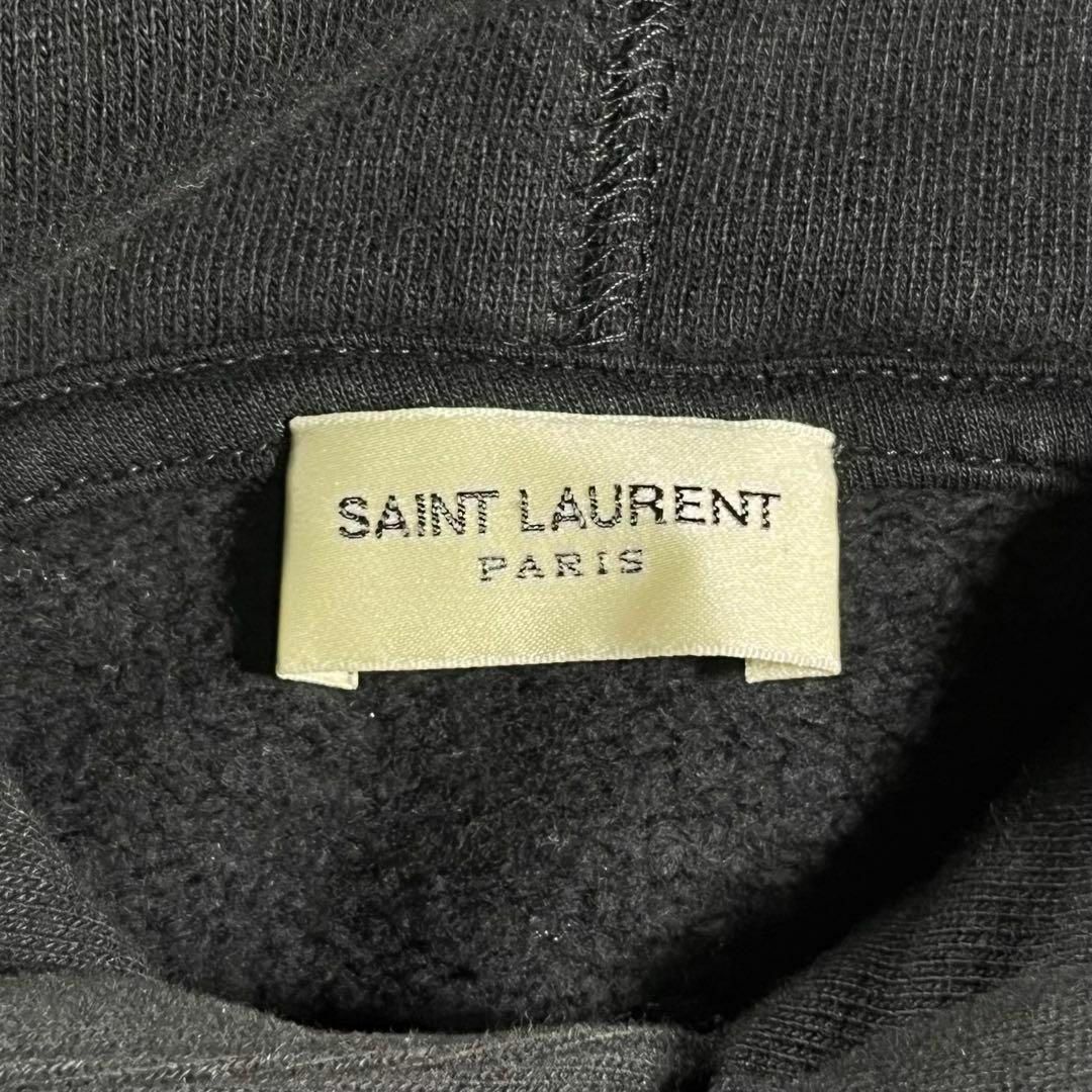 【極美品】SAINT LAURENT サンローラン　ロゴ　プルオーバーパーカー