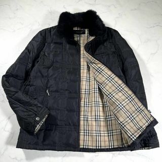 バーバリーブラックレーベル(BURBERRY BLACK LABEL)の【極美品】バーバリーブラックレーベル ノバチェック キルティングダウンジャケット(ダウンジャケット)