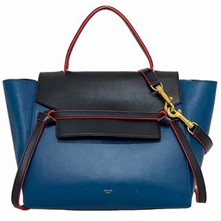 celine - セリーヌ ベルトバッグ ブルー ブラック レッド 青の通販 by