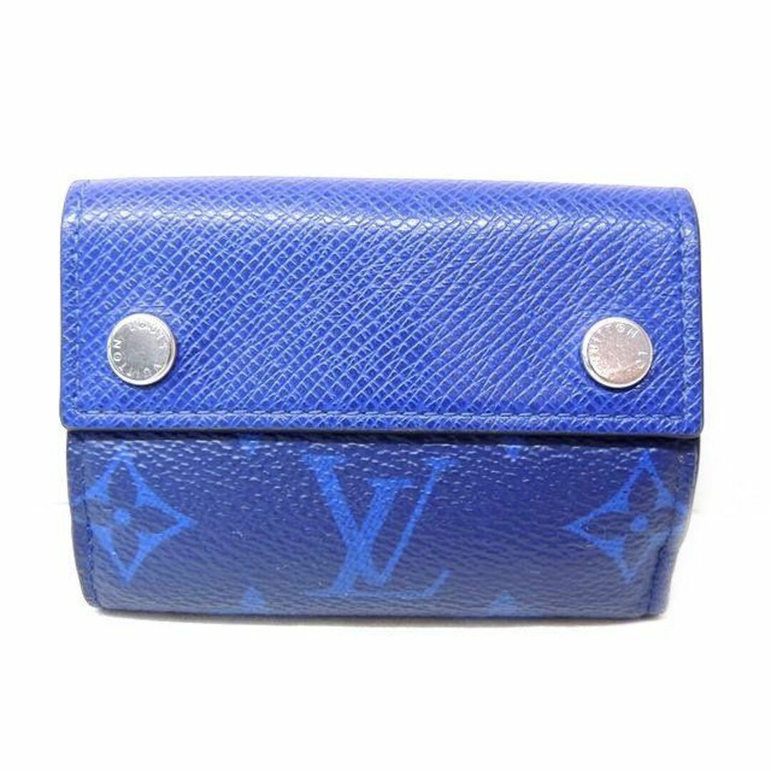 ヴィトン 財布 ■ M67620 ICチップ タイガラマ ディスカバリー コンパクト ウォレット ブルー ３つ折り LOUIS VUITTON □5I