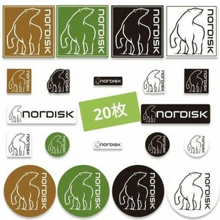 ノルディスク(Nordisk)の20枚 ノルディスク NORDISK 防水ステッカー シール キャンプ テント(その他)