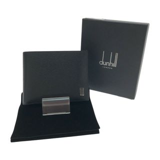 ダンヒル(Dunhill)の□□dunhill ダンヒル SIDECAR サイドカー GUNMETAL 二つ折り財布 19F2F32SG001R ブラック(折り財布)