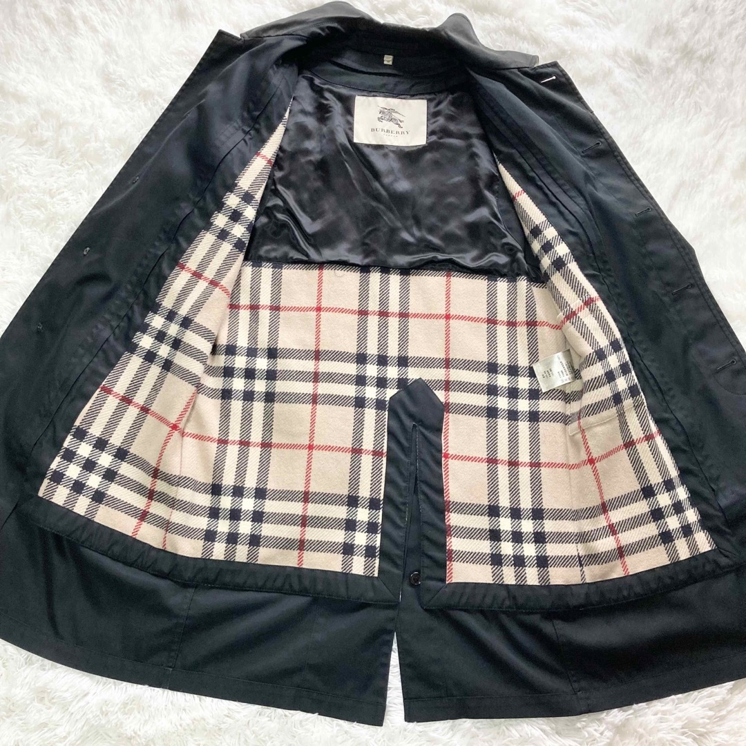 BURBERRY - バーバリー ロンドン ロングコート メガチェック ブラック