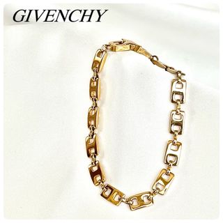 GIVENCHY - ☆【GIVENCHY】ストーン&トグル付きチェーンブレス2色の