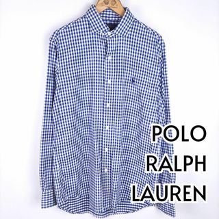 ポロラルフローレン(POLO RALPH LAUREN)のポロラルフローレン 青チェックシャツ Sサイズ相当(シャツ)