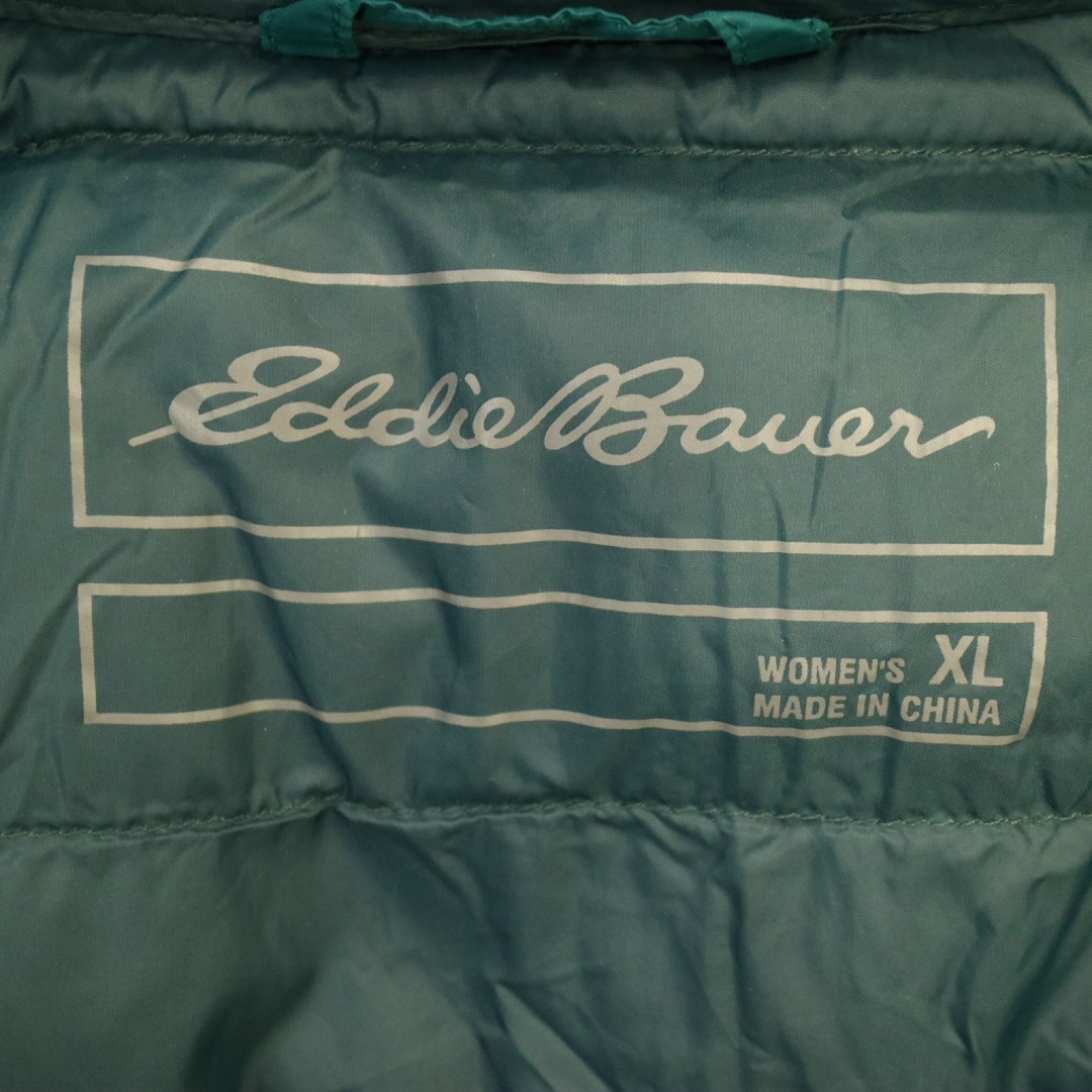 Eddie Bauer エディーバウアー ダウンジャケット アウトドア キャンプ アウター 防寒 登山 グリーン (レディース XL)   O4374