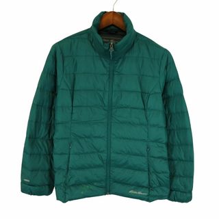 Eddie Bauer エディーバウアー ダウンジャケット アウトドア キャンプ アウター 防寒 登山 グリーン (レディース XL)   O4374