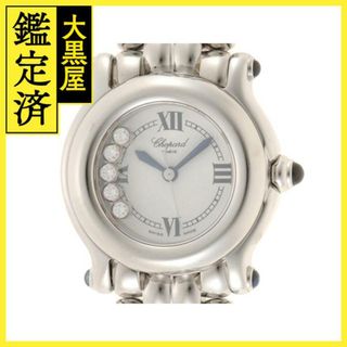 ショパール(Chopard)のショパール ハッピースポーツ 27/8250-23 SS 白 クォーツ【432】(腕時計)