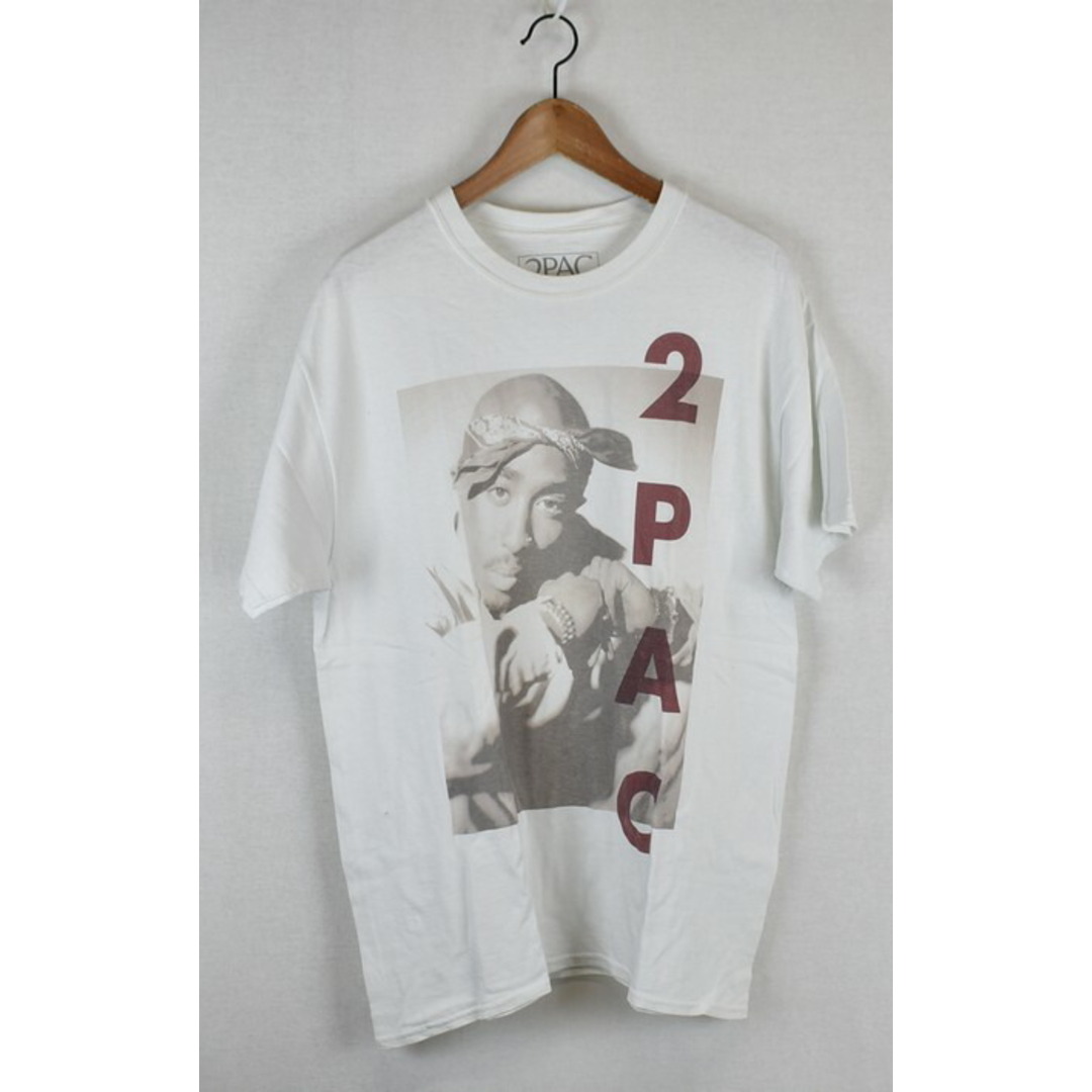 2PAC/2パック　フォトプリントTシャツ　サイズ：L　カラー：ホワイト【USED】【190629】【yast】