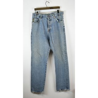 アルマーニジーンズ(ARMANI JEANS)のARMANI JEANS/アルマーニジーンズ　90's　クラッシュデニム　香港製　サイズ：34　カラー：ライトブルー【中古】【古着】【USED】【200220】【yast】【得得】(スラックス/スーツパンツ)