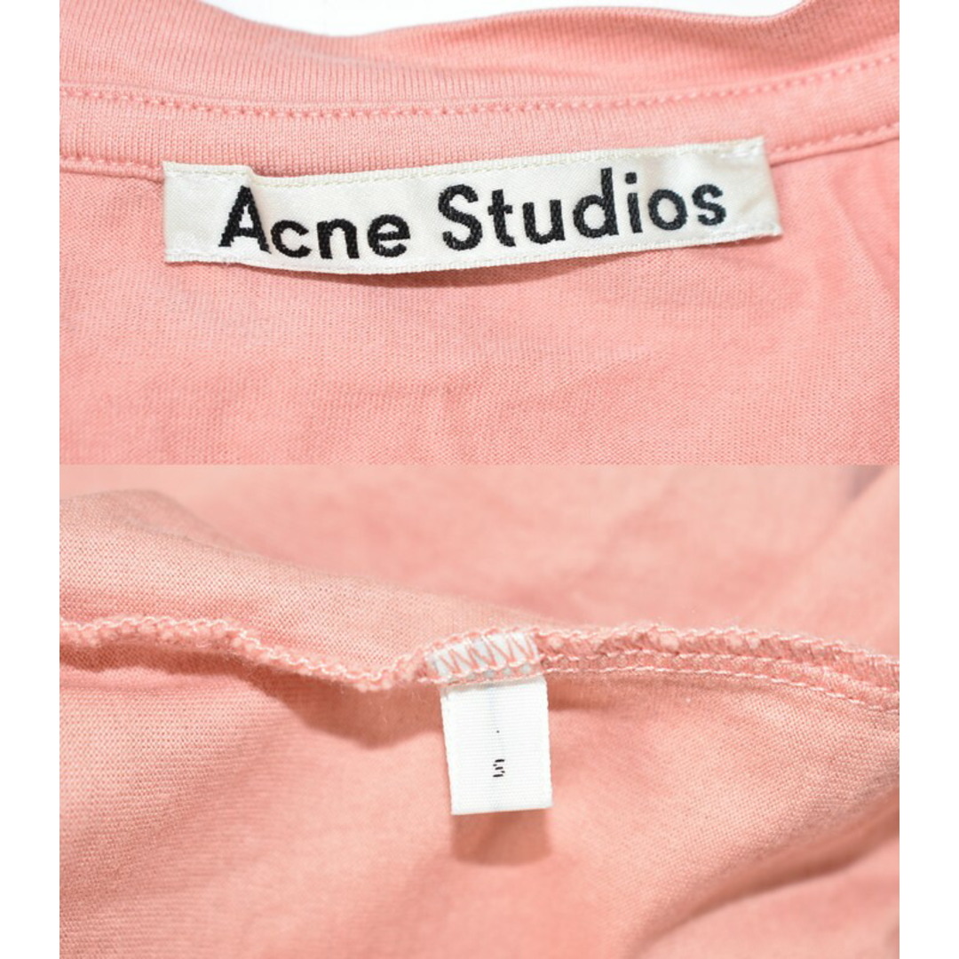 Acne Studios(アクネストゥディオズ)のACNE STUDIOS/アクネストゥディオズ　クルーネックTシャツ　サイズ：S　カラー：ピンク【中古】【古着】【USED】【190604】【yast】 レディースのトップス(Tシャツ(半袖/袖なし))の商品写真