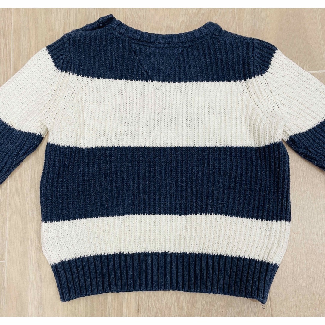 TOMMY HILFIGER(トミーヒルフィガー)の専用☆トミーヒルフィガー キッズ ボーダー ニット セーター キッズ/ベビー/マタニティのベビー服(~85cm)(ニット/セーター)の商品写真