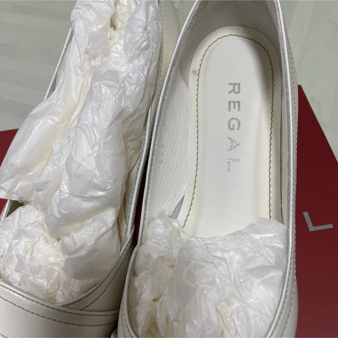 美品 リーガル レディース ハイヒール パンプス ベルト エナメル 23.5