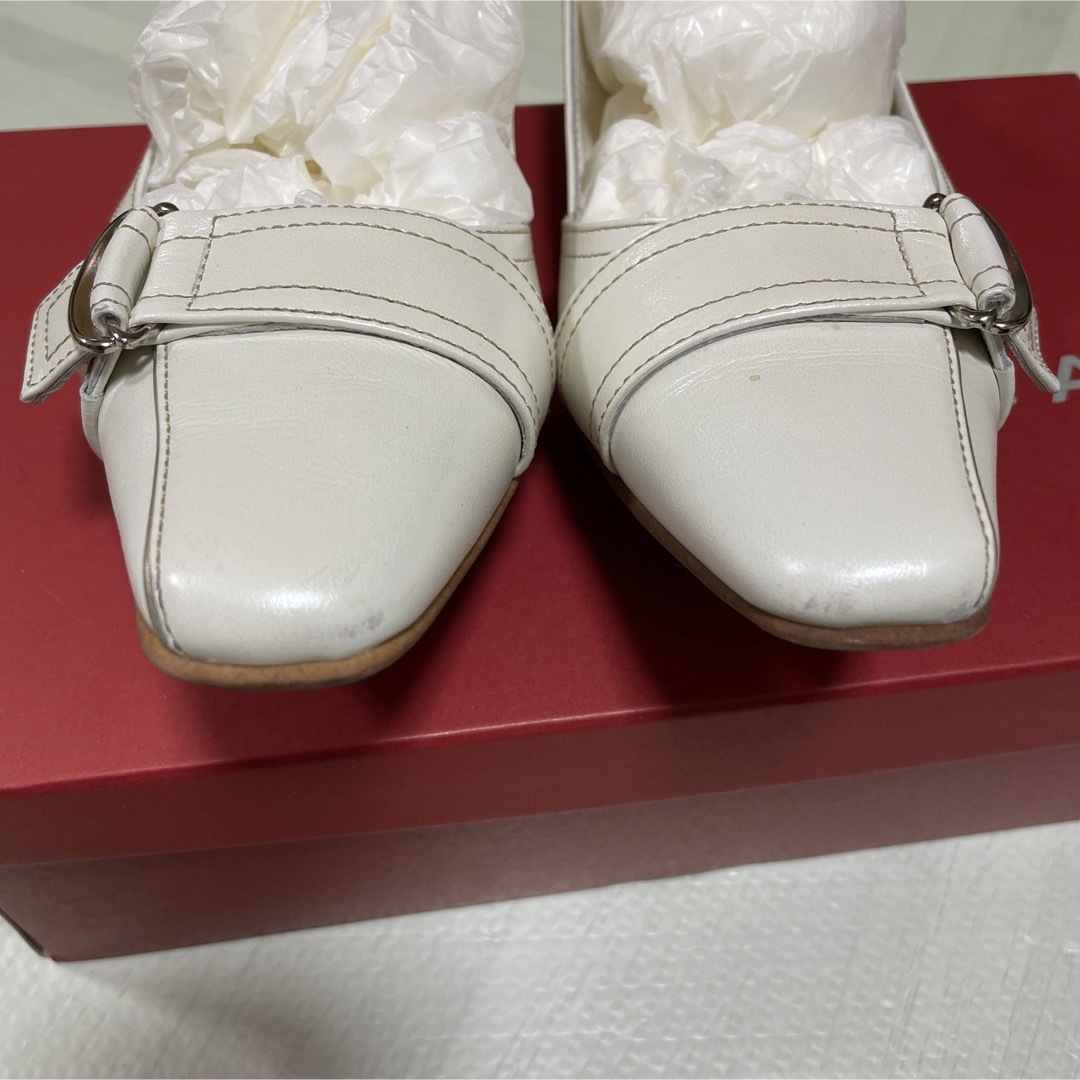 美品 リーガル レディース ハイヒール パンプス ベルト エナメル 23.5