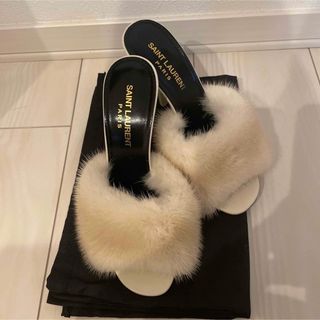 サンローラン(Saint Laurent)のサンローラン　ミュール　サンダル　ヒール　フォックス　FOX(ミュール)