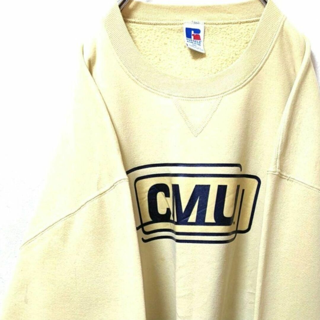 ラッセルアスレティック スウェット  アメリカ製 90s XL 黄色