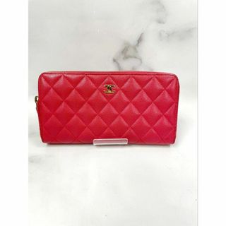 ✨CHANEL シャネル✨ ココマーク キャビアスキン 長財布  がま口