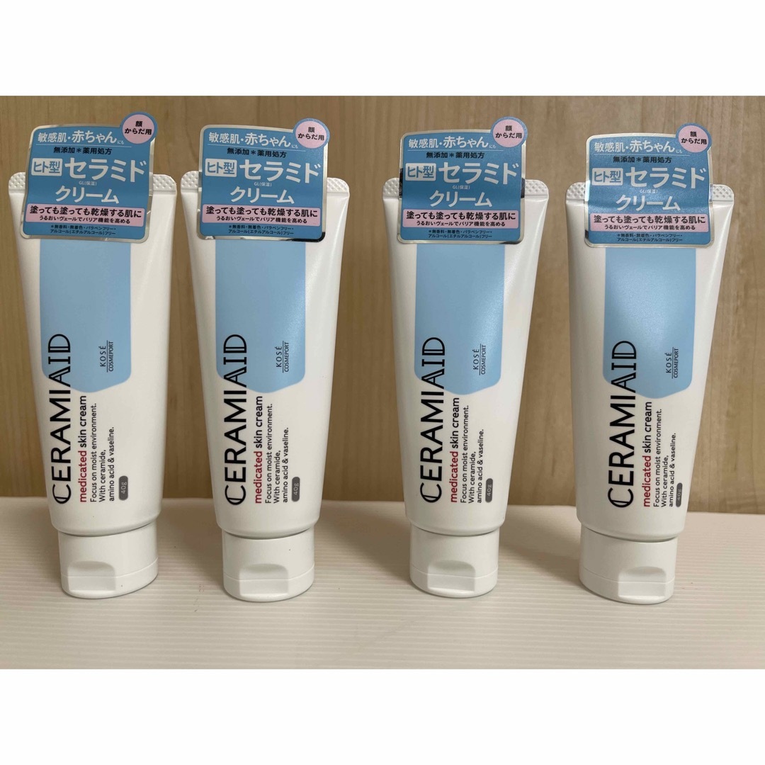 KOSE COSMEPORT(コーセーコスメポート)の【新品】セラミエイド薬用スキンクリーム 40g×4本 コスメ/美容のボディケア(ボディクリーム)の商品写真