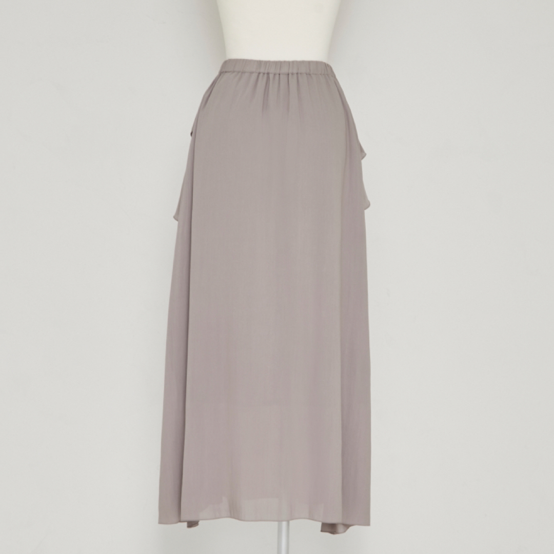 アンティミテ 新品 ラッフル フリル スカート グレー レディースのスカート(ロングスカート)の商品写真