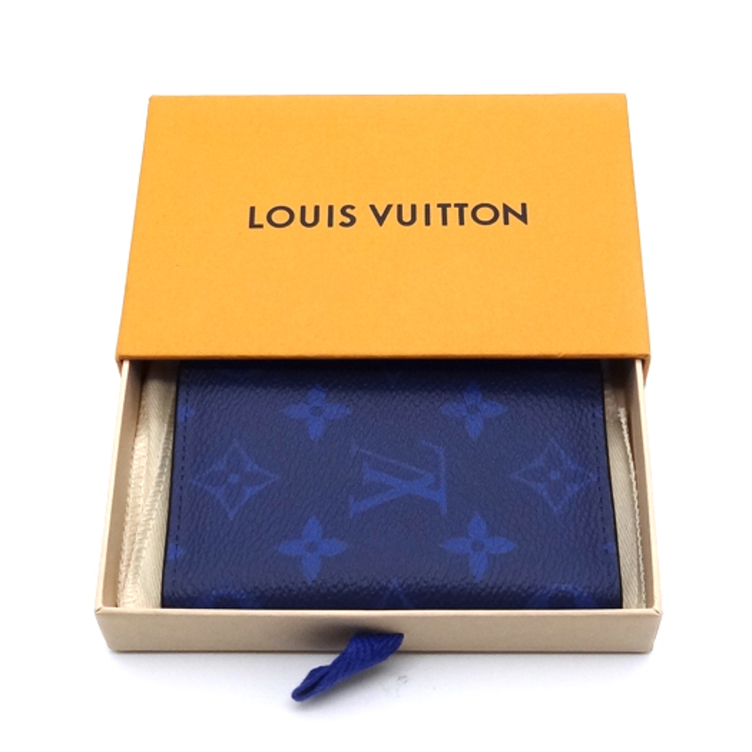 LOUIS VUITTON(ルイヴィトン)のルイ ヴィトン オーガナイザー ドゥ ポッシュ タイガラマ コバルト M30301 カードケース ブルー系 メンズのファッション小物(名刺入れ/定期入れ)の商品写真