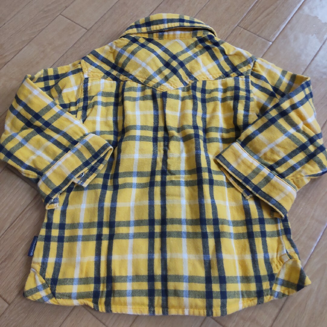 mou jon jon(ムージョンジョン)のキッズ　チェックシャツ キッズ/ベビー/マタニティのキッズ服男の子用(90cm~)(その他)の商品写真