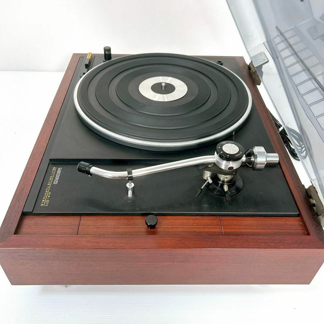 MICRO MR-611 レコードプレーヤー BELT-DRIVE - ポータブルプレーヤー