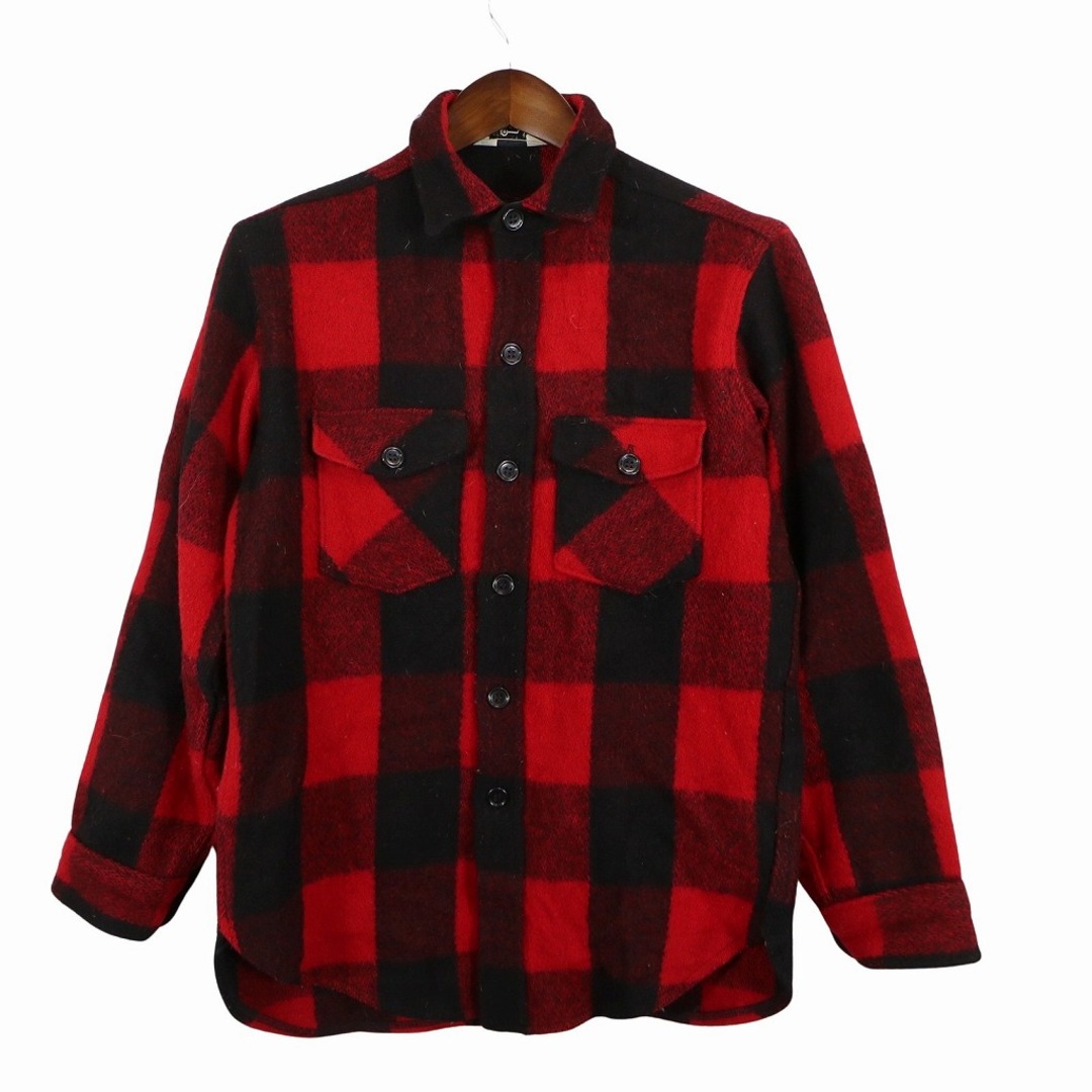 【激レア】60s woolrich ウールリッチ ネルシャツ XL 白タグ