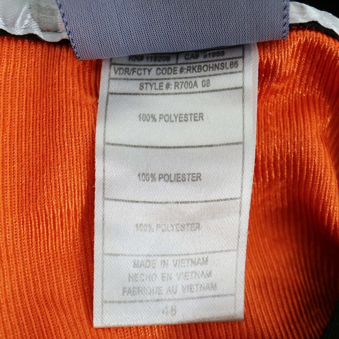 Reebok(リーボック)のReebok リーボック NFL シンシナティ・ベンガルズ ゲームシャツ 半袖Ｔシャツ GREEN オレンジ (メンズ 48) 中古 古着 O4460 メンズのトップス(Tシャツ/カットソー(半袖/袖なし))の商品写真