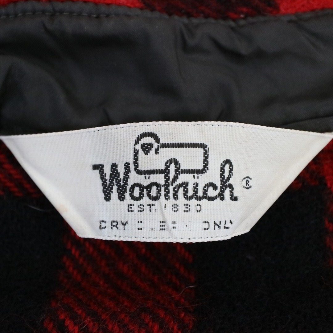 WOOLRICH(ウールリッチ)の70年代 WOOLRICH ウールリッチ 長袖シャツ アウトドア キャンプ 防寒 登山 レッド (メンズ L) 中古 古着 O4484 メンズのトップス(シャツ)の商品写真