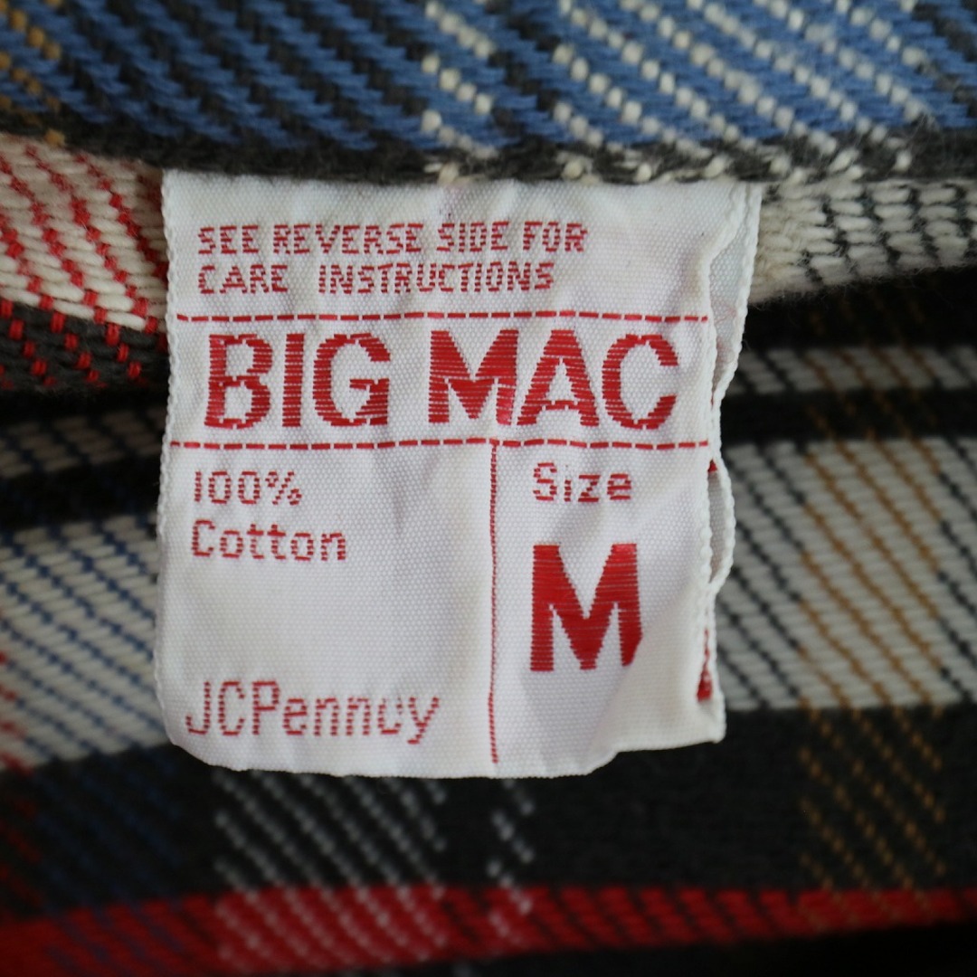 70年代 ビッグマック BIG MAC 長袖 シャモアクロスシャツ メンズXL ヴィンテージ /eaa370029