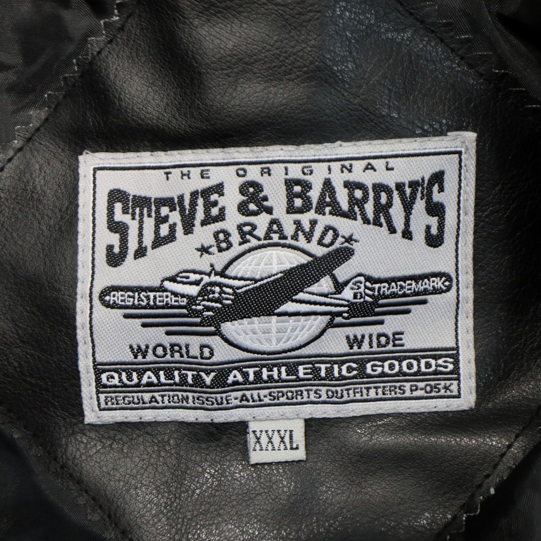STEVE&BARRY'S スタジャン スタジアムジャケット 大きいサイズ OHIO オハイオ州立大学 ブラック (メンズ XXXL)   O4505 5