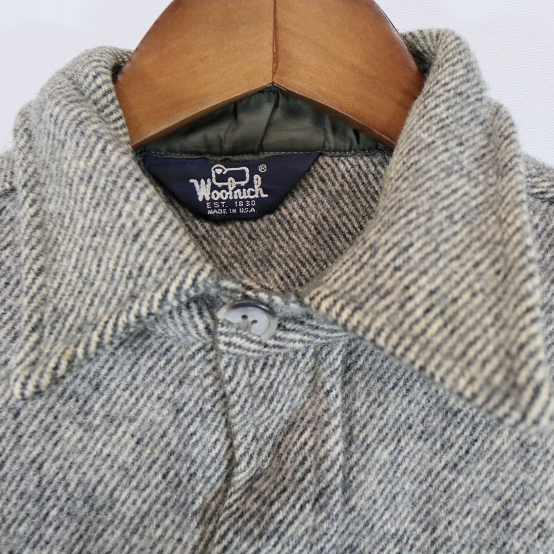 WOOLRICH(ウールリッチ)の80-90年代 WOOLRICH ウールリッチ ウール長袖シャツ グレー (メンズ M相当) 中古 古着 O4478 メンズのトップス(シャツ)の商品写真