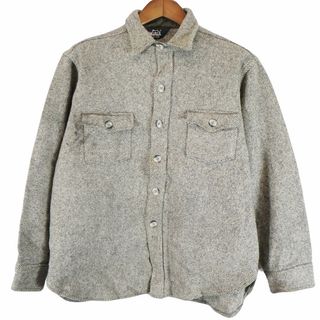 WOOLRICH - 80-90年代 WOOLRICH ウールリッチ ウール長袖シャツ グレー ...