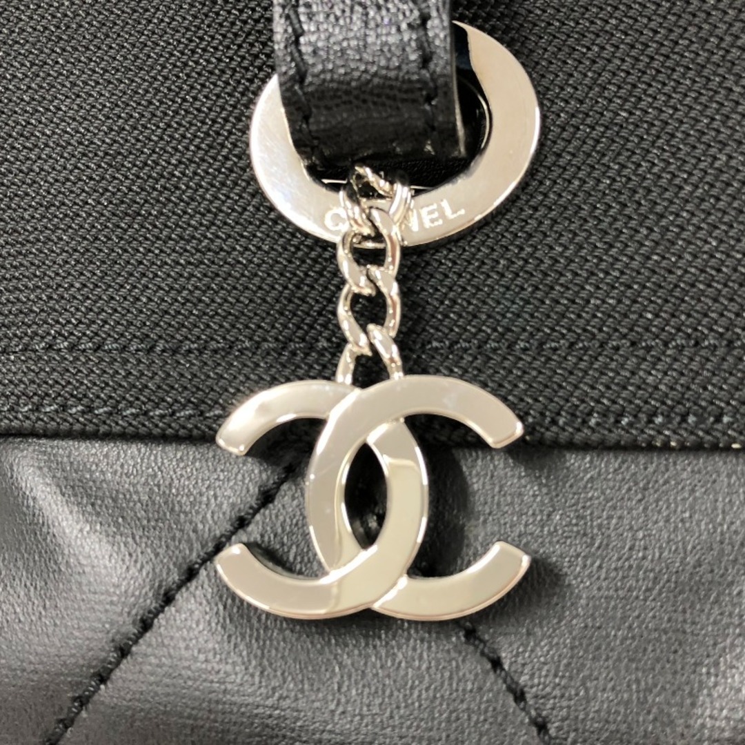 シャネル CHANEL パリビアリッツPM A34208 14番台 ブラック シルバー金具 PVC・キャンバス レディース トートバッグ