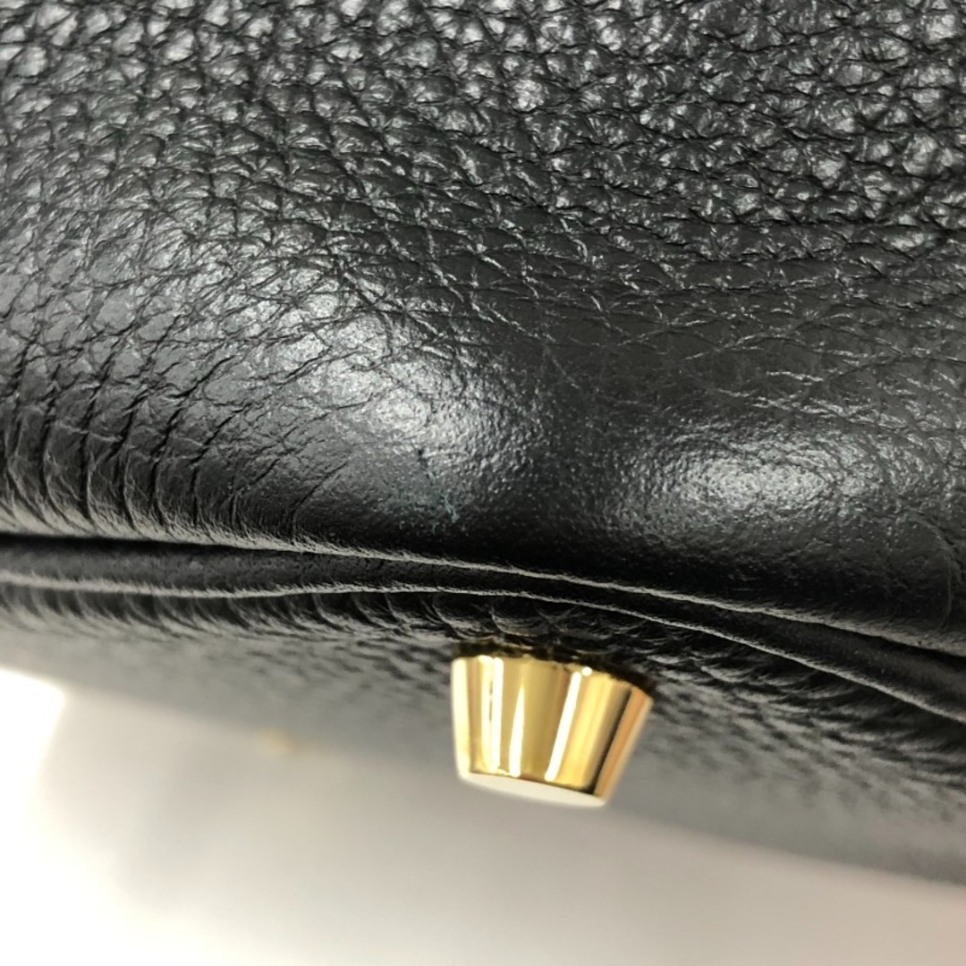 約18cmマチエルメス HERMES ピコタンロックPM カザックドゥ Z刻 エトゥープ×ゴールド×ナタ シルバー金具 トリヨンクレマンス レディース