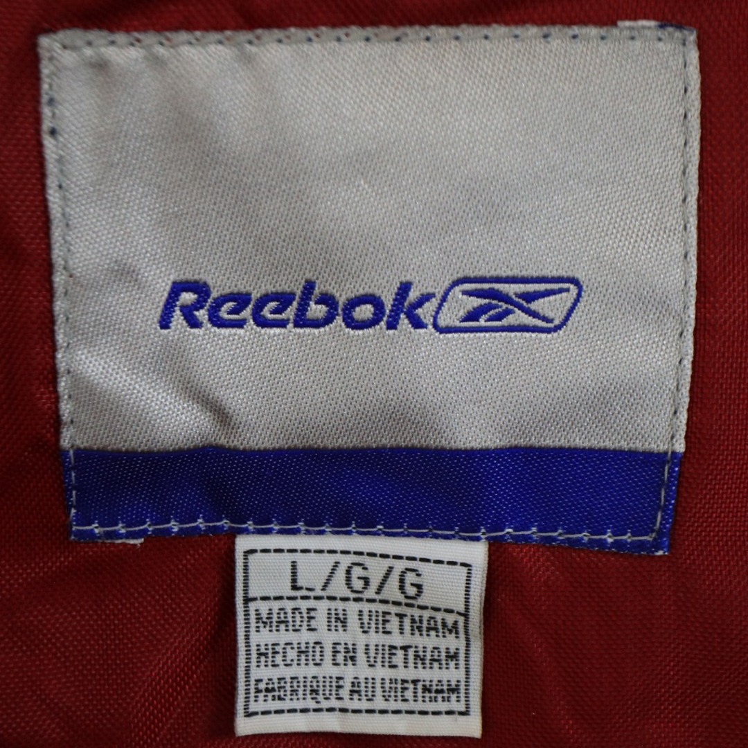 90年代 Reebok リーボック サンフランシスコ・フォーティナイナーズ 中綿ナイロン ジャケット レッド (メンズ L)   O4552 6