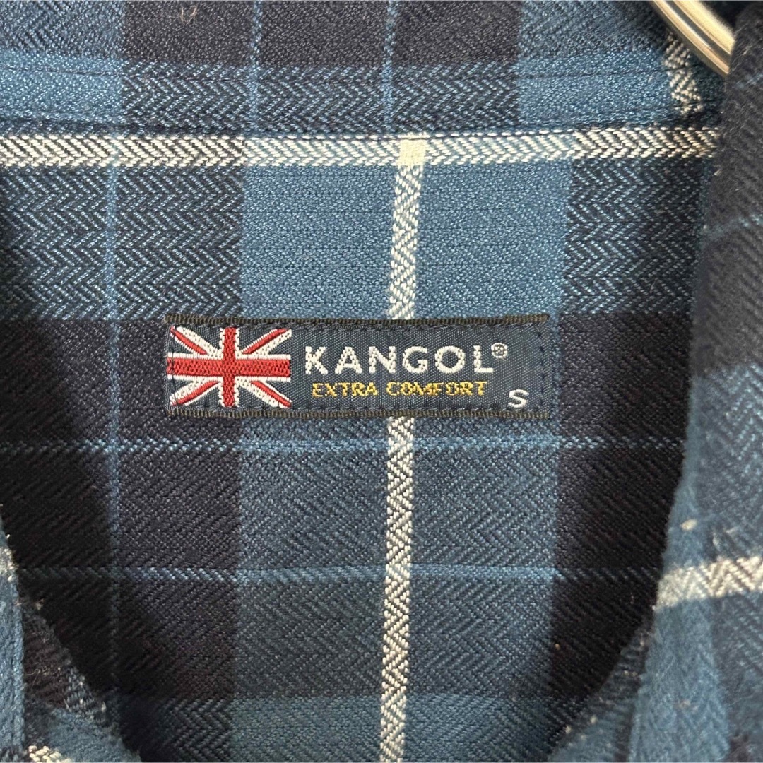 KANGOL(カンゴール)のkangol カンゴール　ネルシャツ　チェック　ワンポイント　刺繍ロゴ メンズのトップス(シャツ)の商品写真