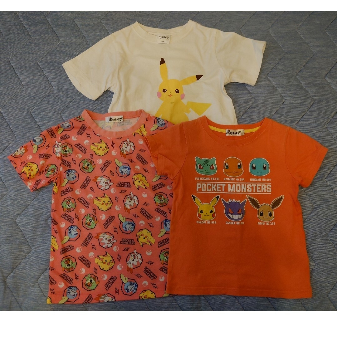 ポケモン(ポケモン)のポケモンTシャツ　長ズボン　120cm　セット キッズ/ベビー/マタニティのキッズ服男の子用(90cm~)(Tシャツ/カットソー)の商品写真