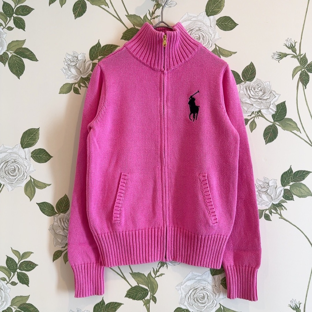 Ralph Lauren - 【RALPH LAUREN】ビックポニー ジップカーディガン(150