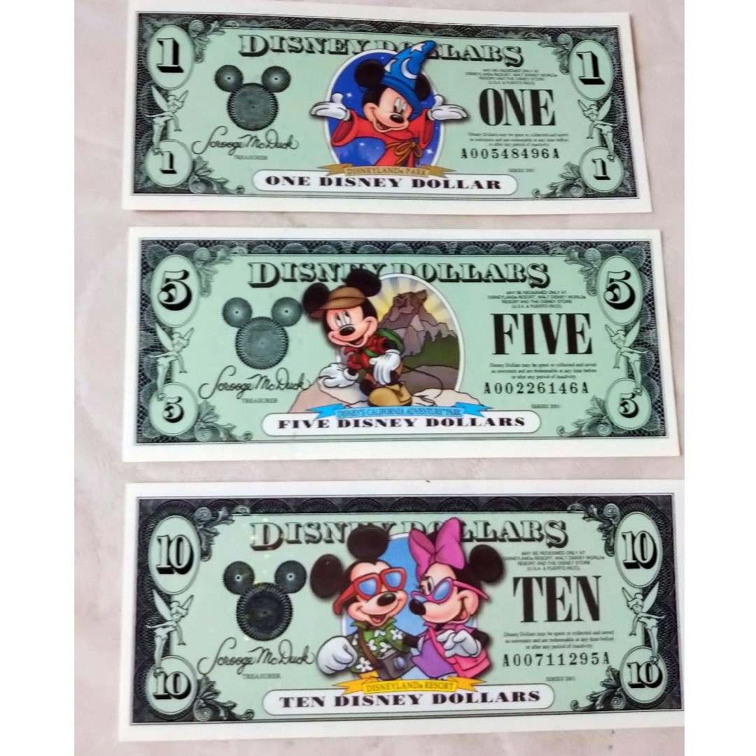 ディズニーダラー　Disney dollars　レア