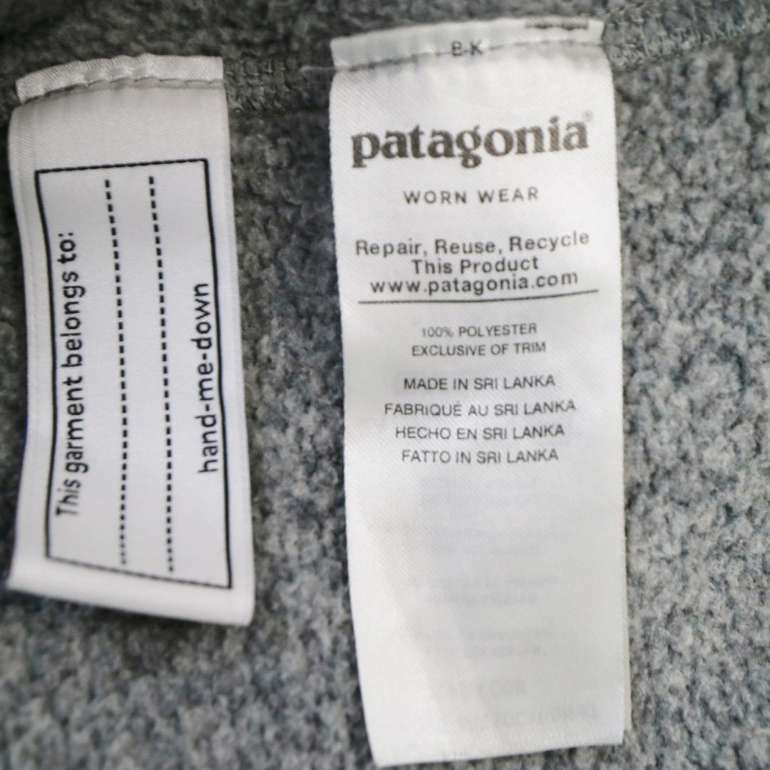 patagonia(パタゴニア)のSALE// patagonia パタゴニア ベターセーターフリースジャケット 防寒  アウトドア キャンプ  防寒 グレー (ボーイズ 14 XL) O4696 キッズ/ベビー/マタニティのキッズ服男の子用(90cm~)(ジャケット/上着)の商品写真