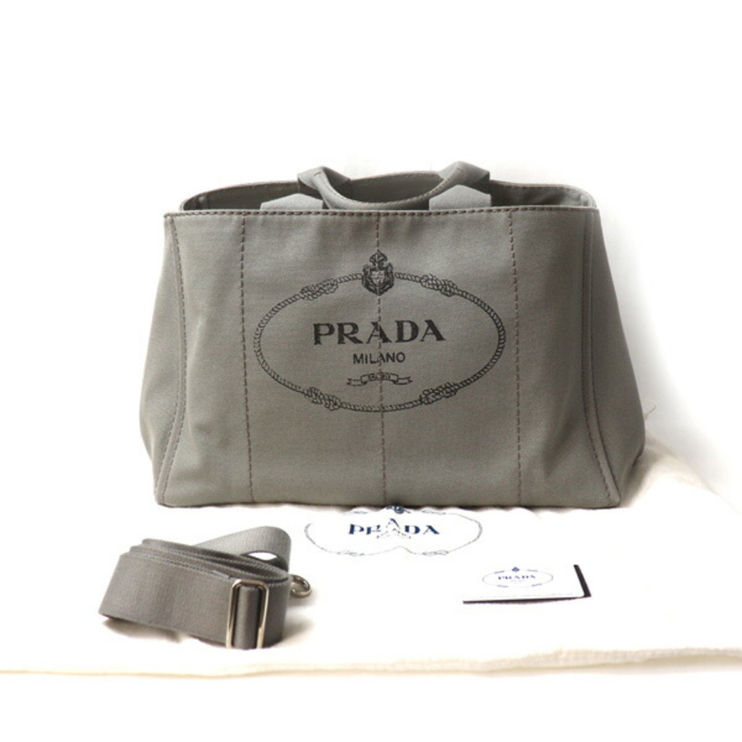 PRADA プラダ カナパ 2Wayショルダーバッグ グレー B1872G ユニセックス 6