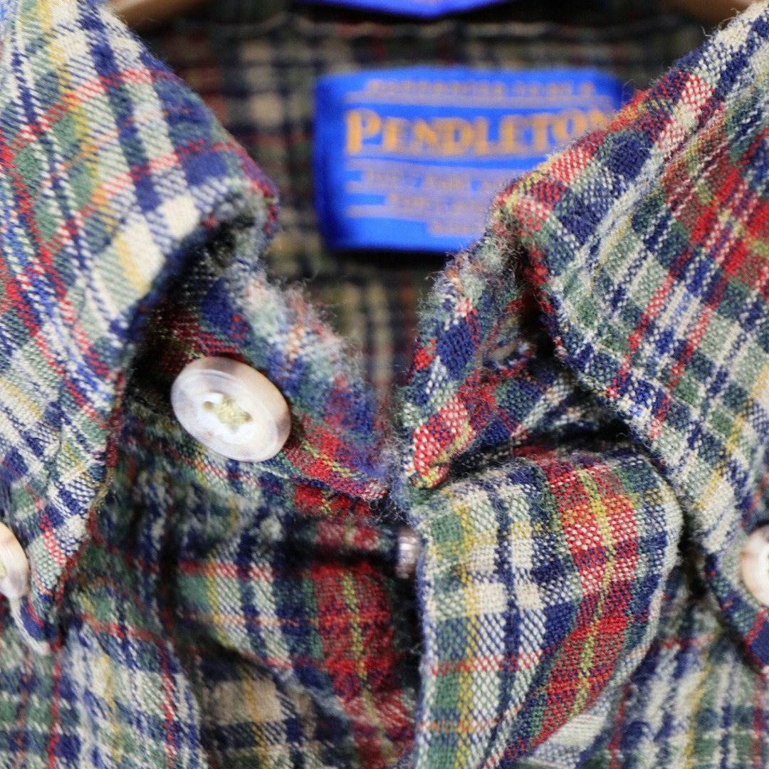 PENDLETON ウールシャツ ペンドルトン 長袖シャツ チェック柄 Lサイズ