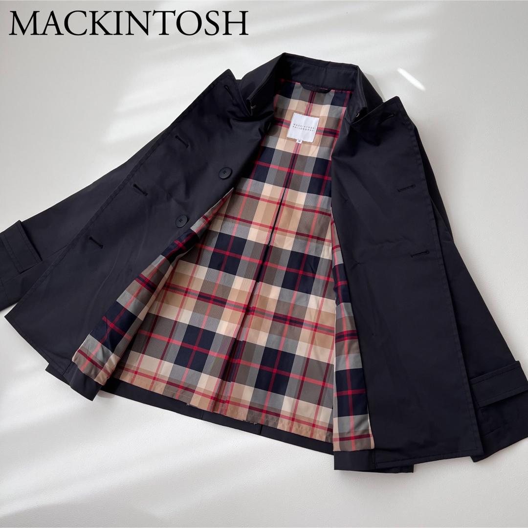 美品 MACKINTOSH PHILOSOPHY トレンチコート 裏地チェック - トレンチ